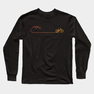 mountain bike mtb gift cycling cyclist mountain biker Long Sleeve T-Shirt